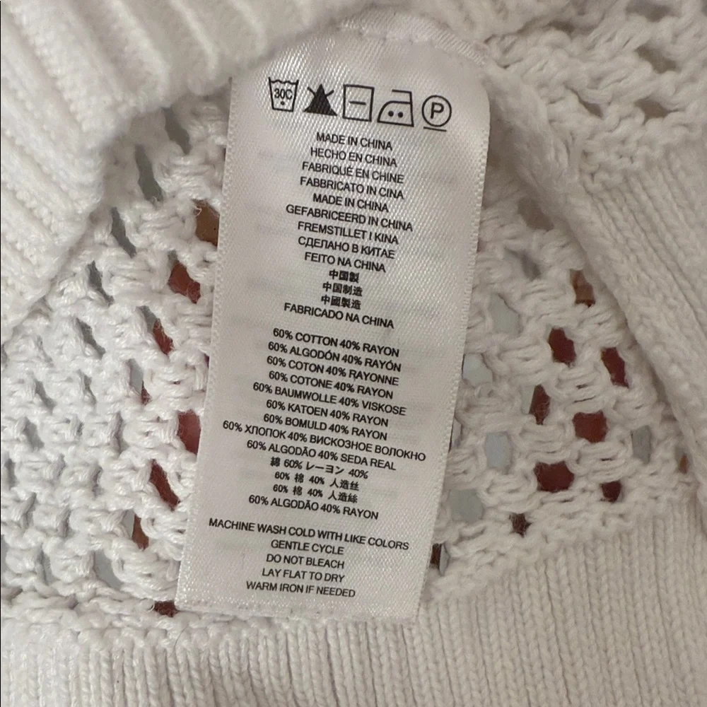 Michael Kors White Knit Sweater Top - Picture 4 of 8